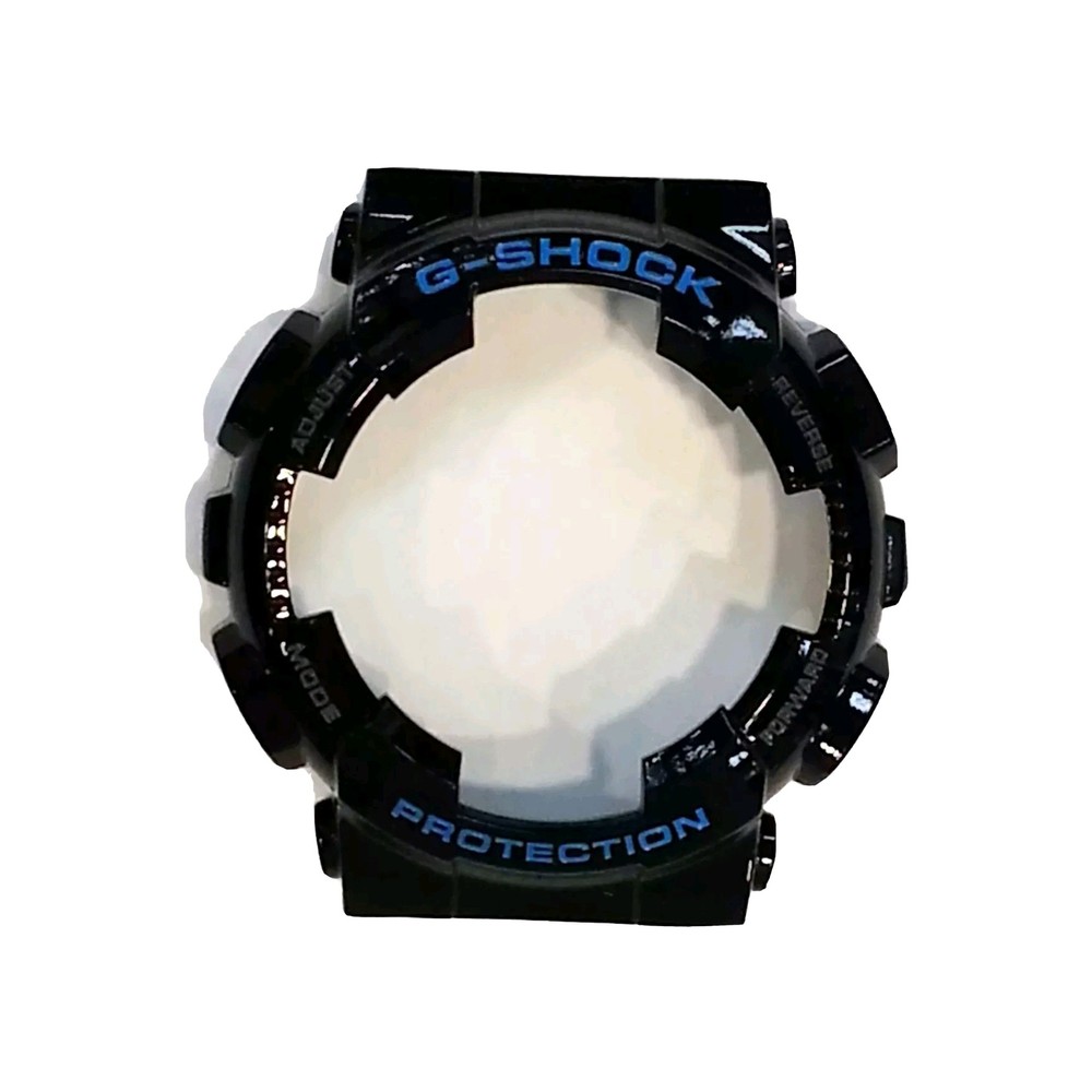 Genuine Casio Replacement SHELL BEZEL for GA110HC Glossy Black with BLUE