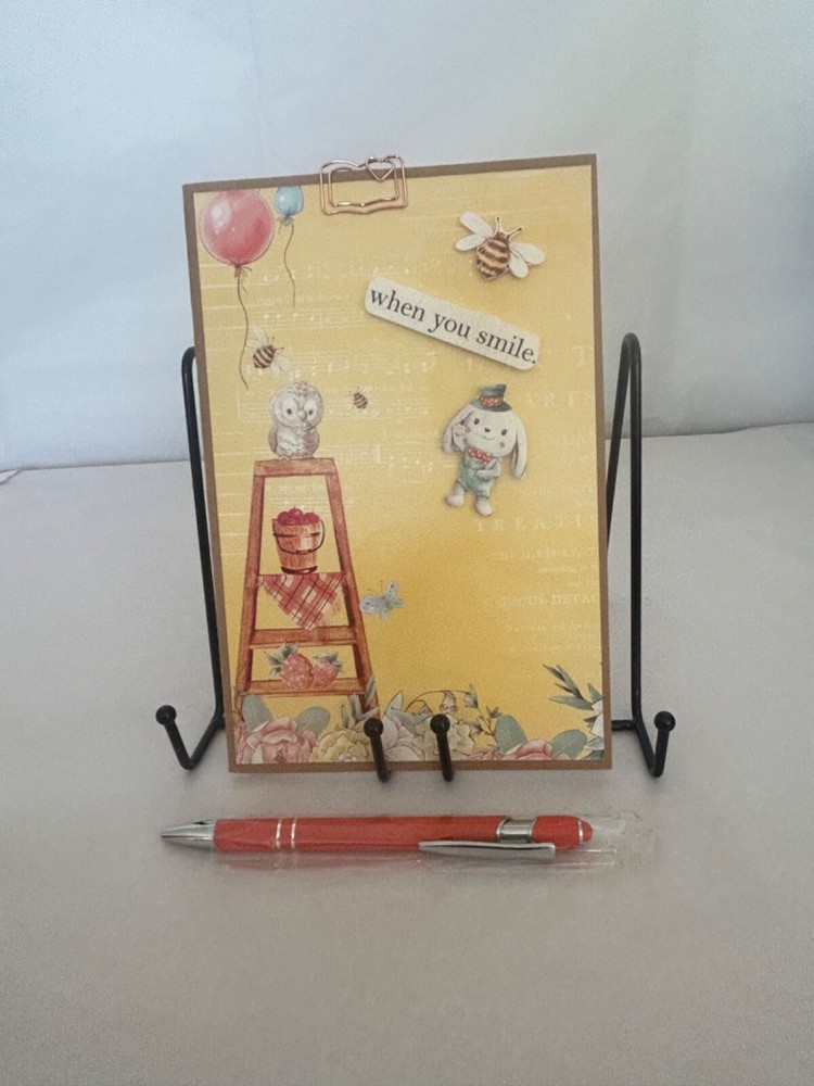 Enhanced writing note book. “When You Smile”. Includes Pen