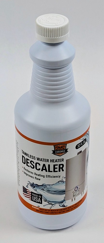 Chromex Tankless Water Heater Descaler 32 fl oz Professional Flush Solution 2-pk