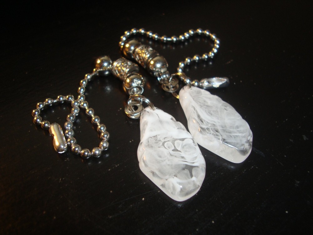 Pair Mermaid Tears Ceiling Fan Pull Chains – Decorative Light/Lamp Pulls