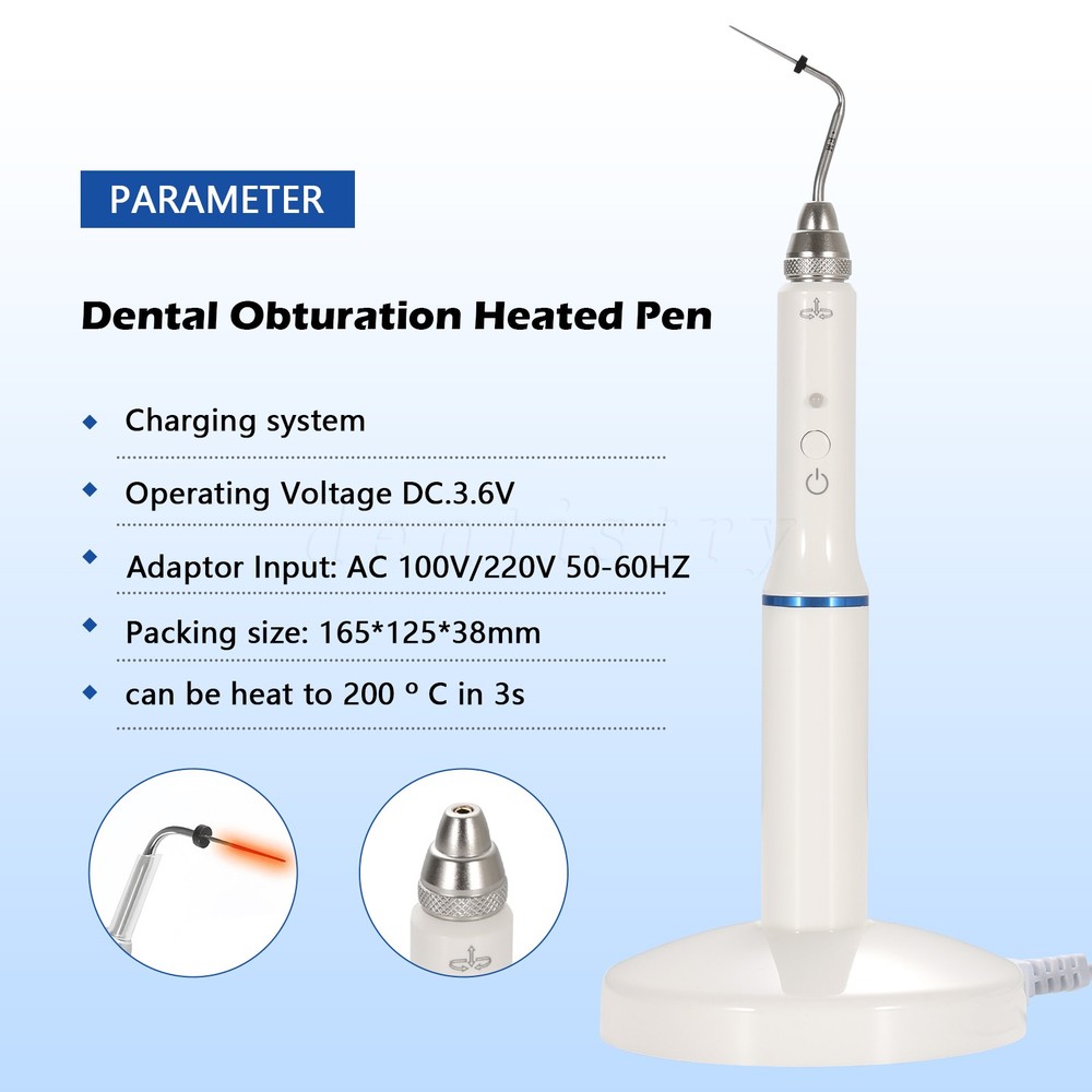 Dental Cordless Gutta Percha Obturation System Heated Pen