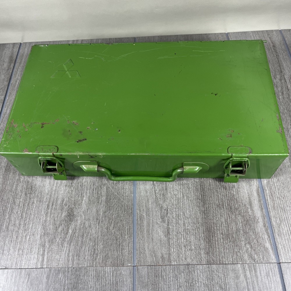 Mitsubishi Vintage Tool Box Case Storage Rare With Tools