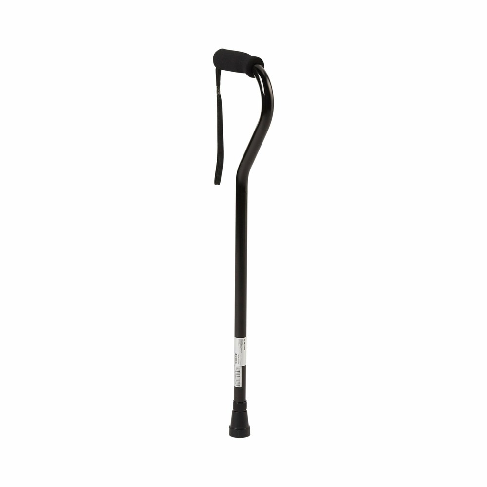 McKesson Black Aluminum Offset Handle Cane 30 to 39" Height 6 Ct