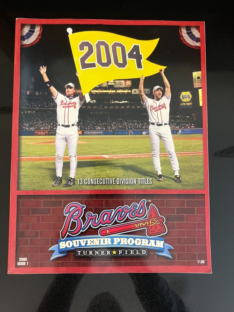 Baseball program Atlanta Braves 2004 Chipper Jones