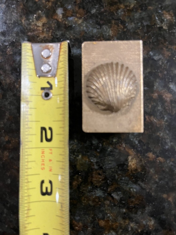 Vintage Seashell Metal Match Box Safe