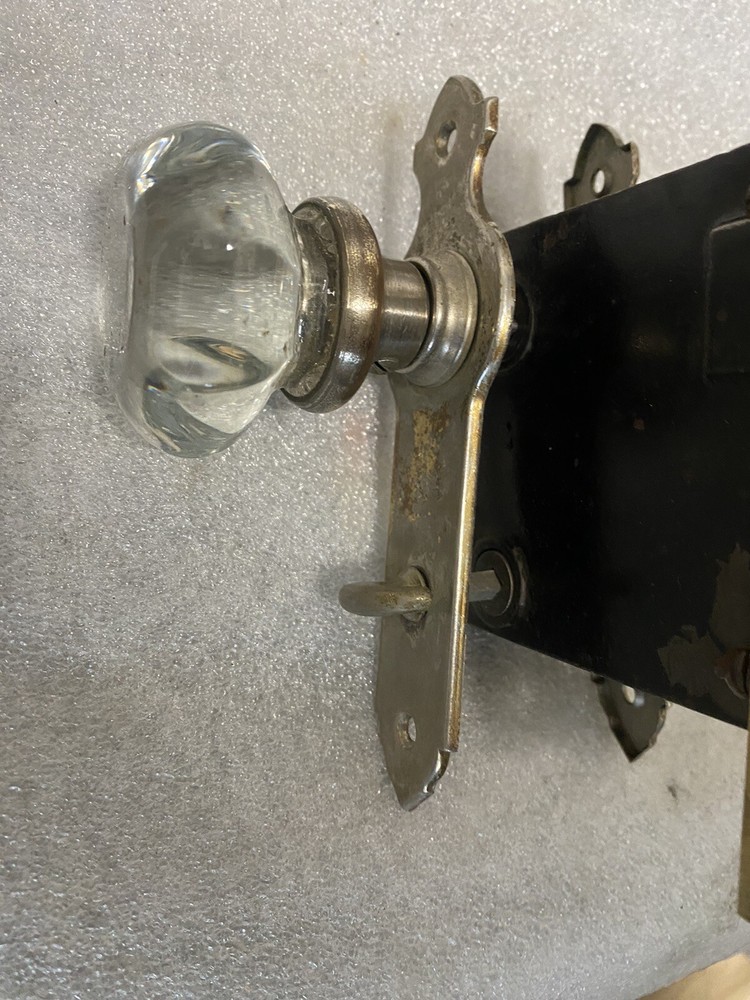 Antique Sargent Easy Spring Lock Jack & Jill, Backplates, Doorknobs