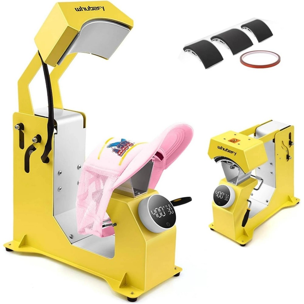 🎁3-in-1 Professional Hat Heat Press with Precise Knob Control Panel for DIY🎁