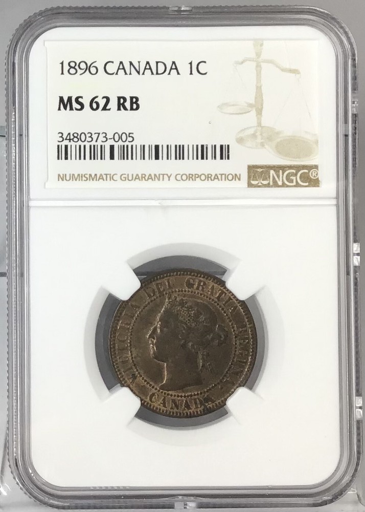 1896 Canada 1C NGC MS62 RB #