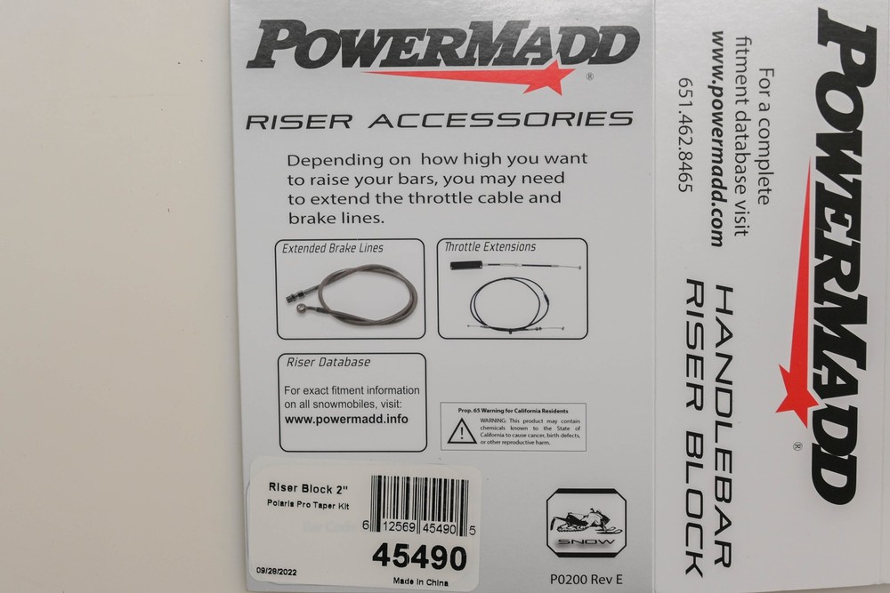 PowerMadd 45490 2" Handle Riser Block Kit NOS