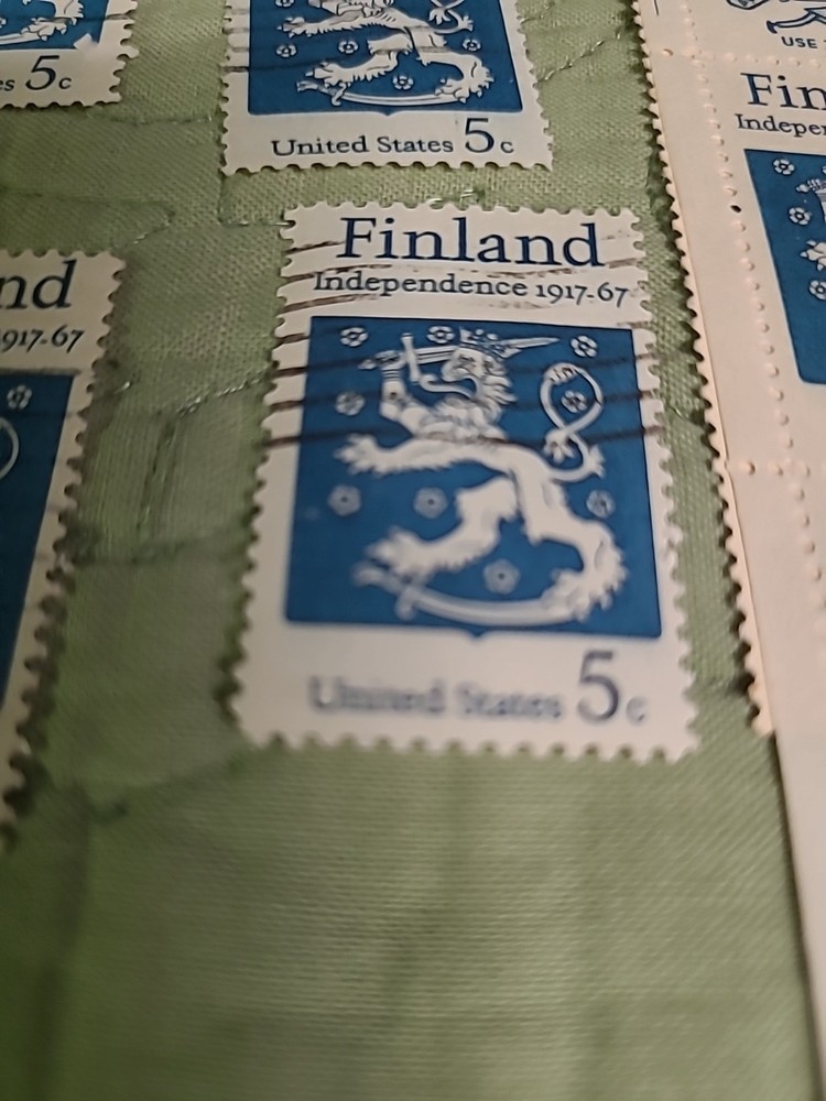 12 Stamps Finland (ENVELOPE 29)
