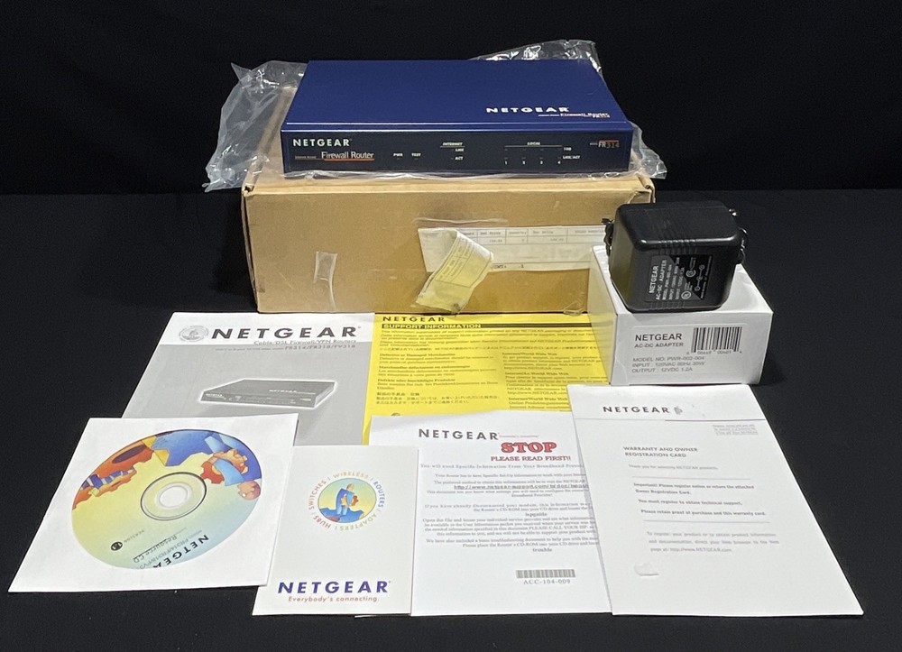 NETGEAR internet Access Firewall Router Model FR314