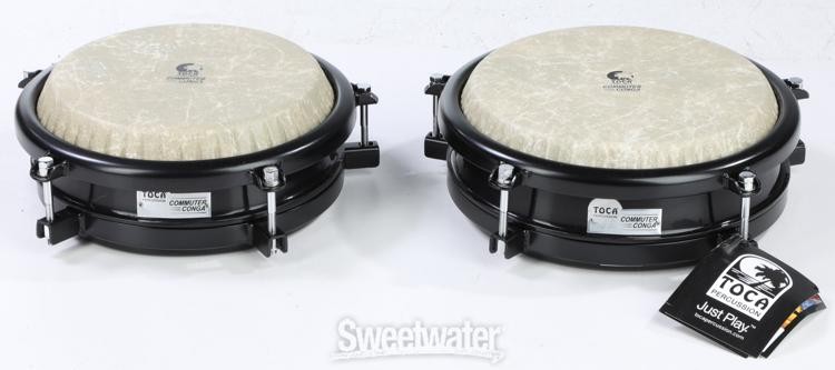 Toca Percussion Commuter Congas Set with Double Stand
