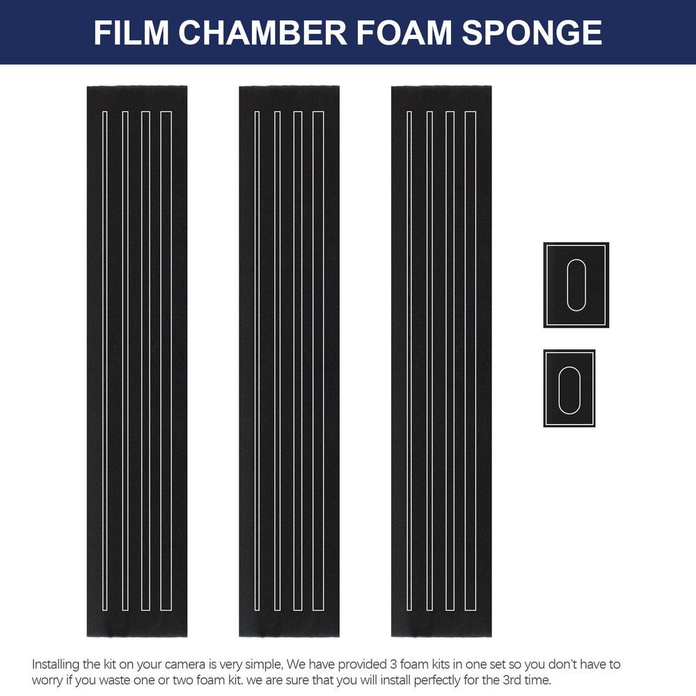 3Sets String/Strip Type Backdoor Light Seal Foam Sponge For Point Shoot Camera