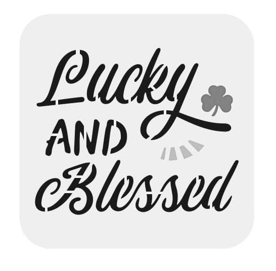 8"x9.5" Clear Plastic Stencil - St. Patrick's (MC409)
