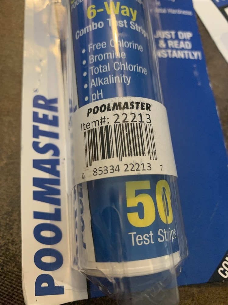 Poolmaster 22213 Smart Test 6-Way Pool Test Strips - 2 Packs - 100 Test Strips
