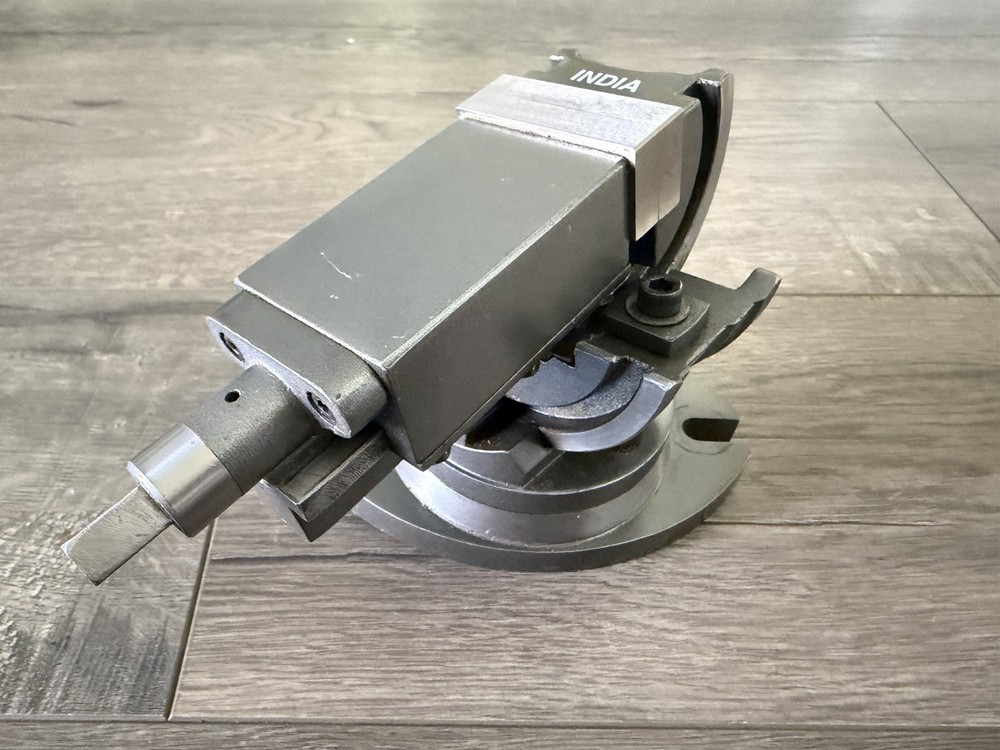Precision Milling Machine 2" Vise 3 Way Swivel Angle Table Vise (Missing Handle)