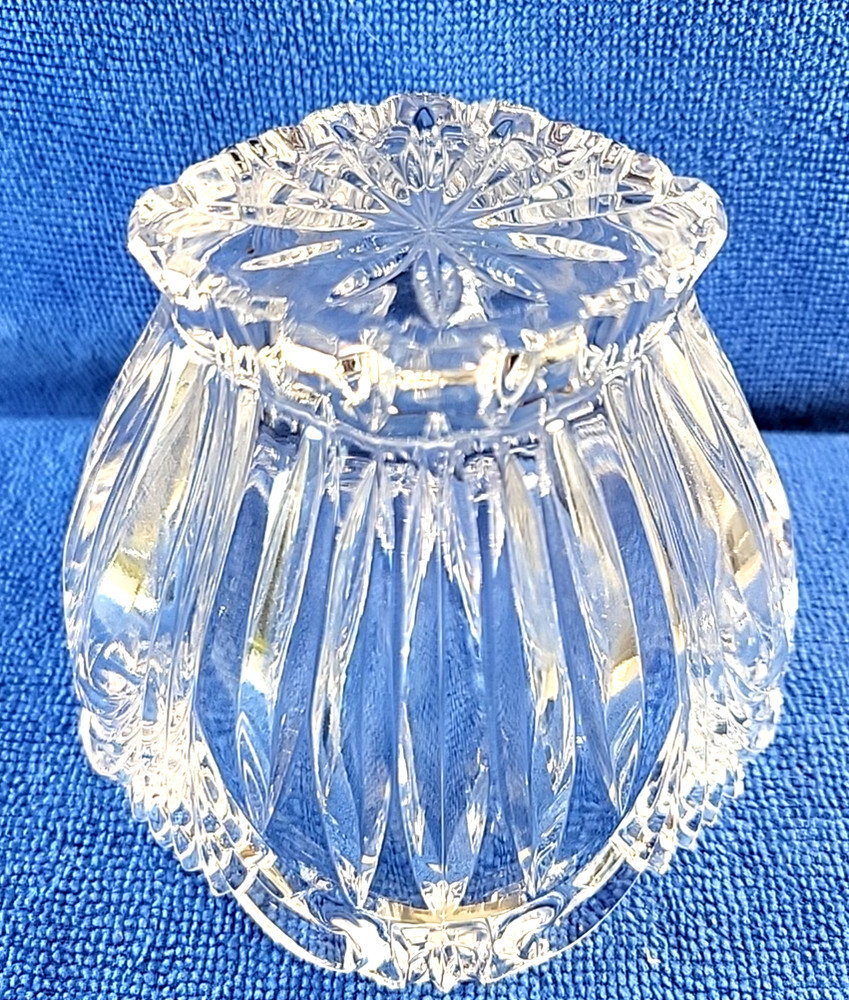 Oneida Crystal Candy Dish Made In Germany Augustine Pattern With Sticker