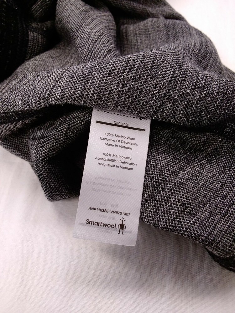 SmartWool Men Classic Thermal Merino B/L Pattern Zip Top Black Medium 16357-K64