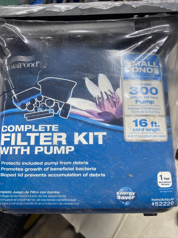 TotalPond Complete Filter Kit with 300 GPH Pump