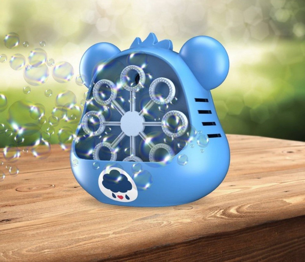 Care Bears Bubble Blower 8.25"H - Blue Grumpy Bear NEW Great Gift For Spring