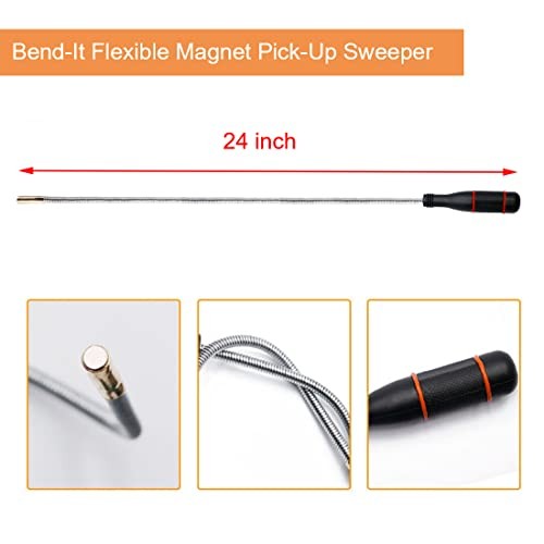 4 Pack Telescoping Magnet Pick-up Tool Set - Retrieving Pickup