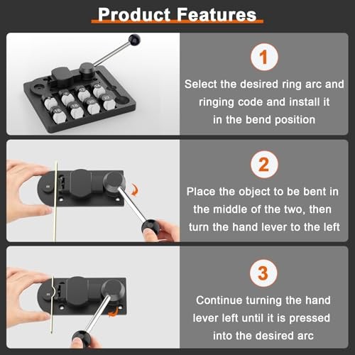 Ring Bender Tool Ring Bending, Spoon Rings Maker Machine Jewelry Making BLACCK