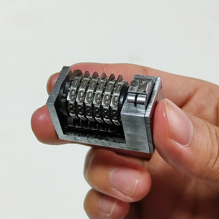 Mini Small 6 Digit Roman Backward Printing Machine 4X8 Printer Numbering Machine