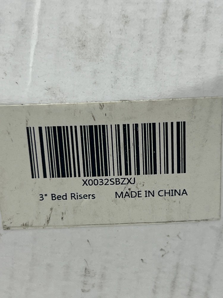 ( box of 5) Bed Risers 3" Black
