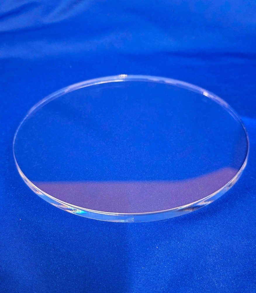 Clear Acrylic Round Display Base, 8" Diameter x 3/8" High