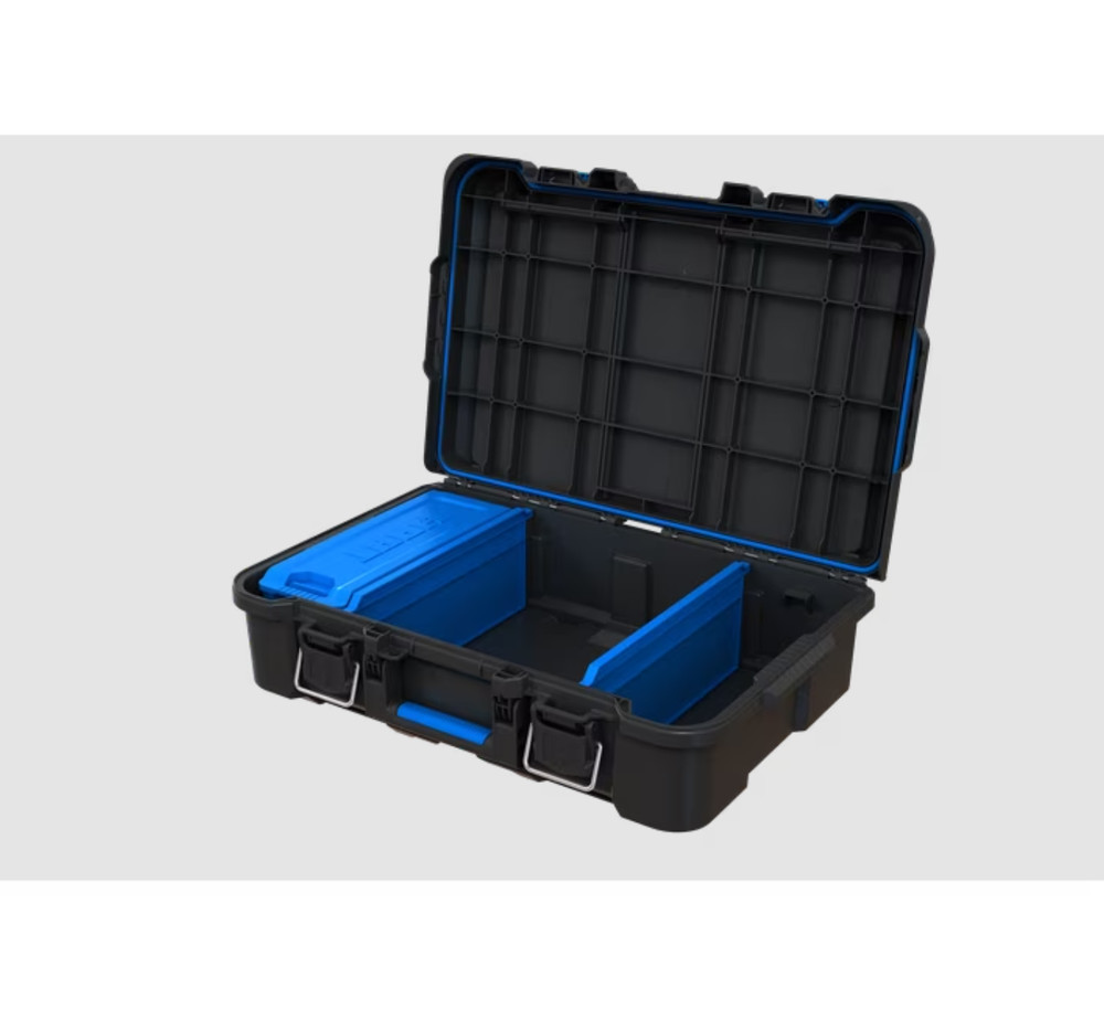 HART Stack System Tool Box with Small Blue Organizer & Dividers, Fits HART's