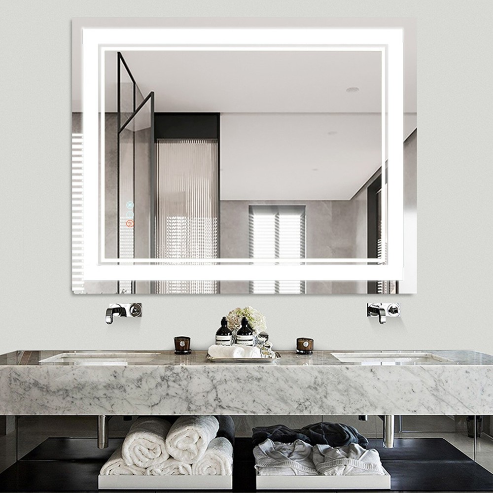 40*32  LED Bathroom Mirror, Lighted Vanity Mirror, Mirror With Light