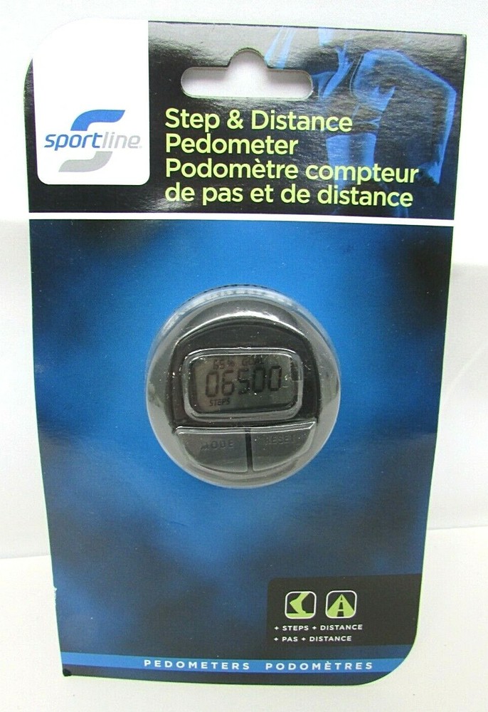 Sportline Step & Distance Pedometer NEW Digital Step Counting