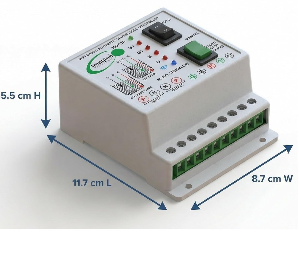 Smart WiFi Based Fully Automatic Water Level Controller With Dry Run Protection