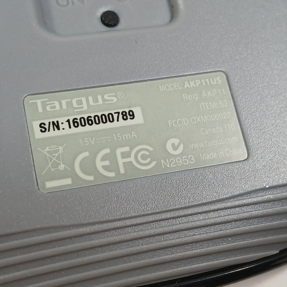 Targus AKP11US Wireless Numeric Keyboard with USB Adapter Tested