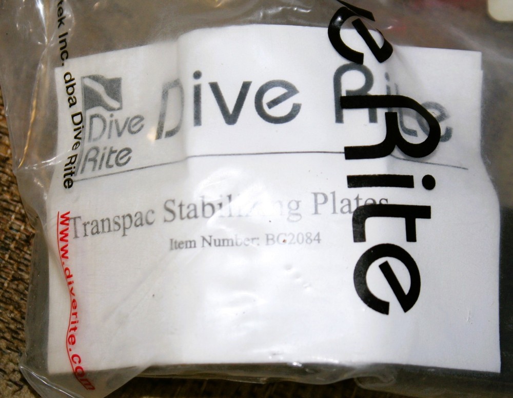 Dive Rite stabilizing scuba diving plates tech cave backplate etc