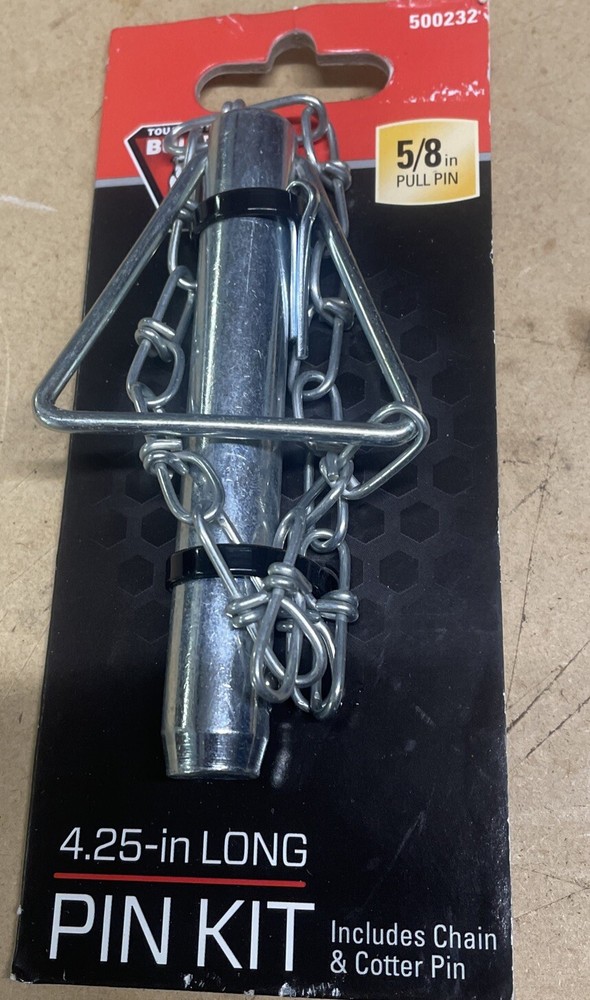 Bulldog 500232, 5/8'' Pull Pin , 4.25'' Long With Chain