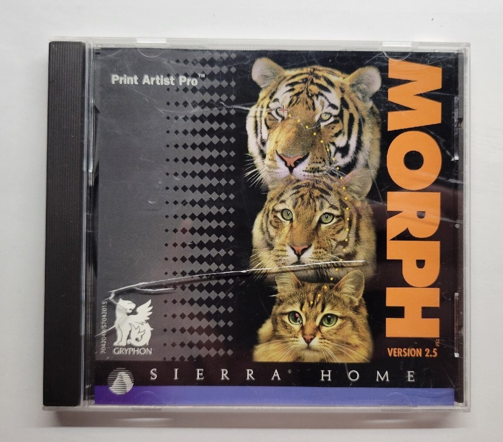 Morph Print Artist Pro (CD-ROM , 1998, Sierra Home)