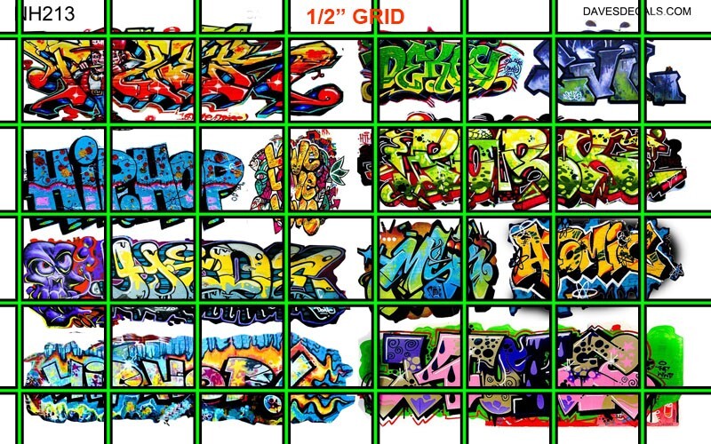 NH213 GRAFFITI SET URBAN WALL BOX CAR MODERN GRAFFITI