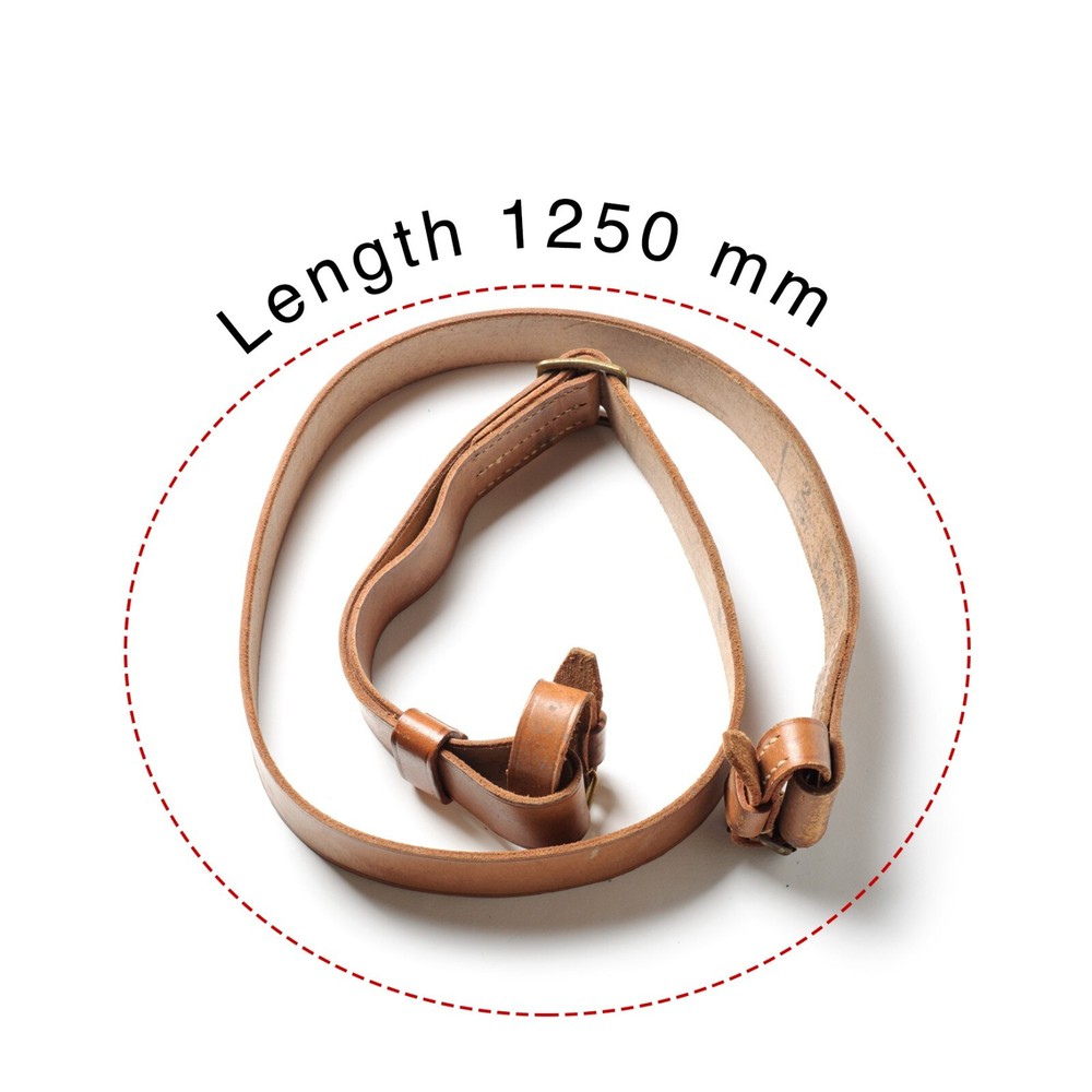 Leather army adjustable belt, for historical reenactment