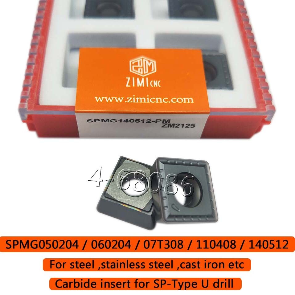SPMG140512 PM SPMG Indexable carbide drill inserts process steel for SP U drill