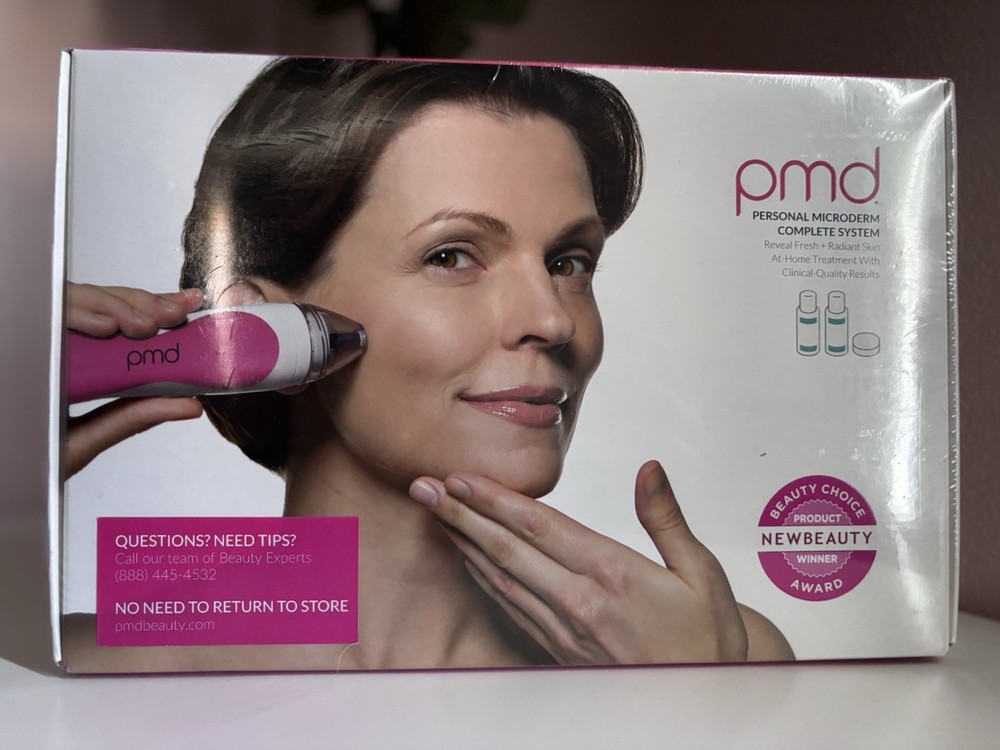PMD Personal Microderm Complete Microdermabrasion Tool Pink Lightweight Compact