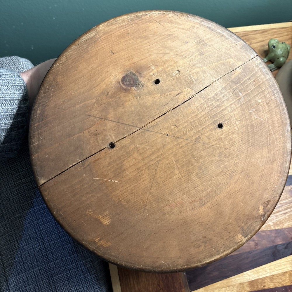 Vintage Keller Rustic Wooden Nut Cracker Nut Bowl