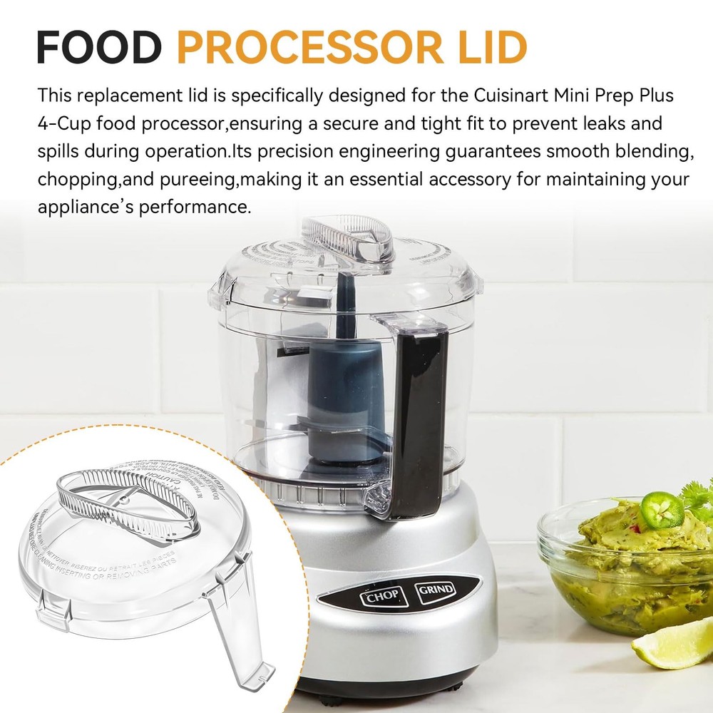 Mini Prep Plus Food Processor lid 4 Cup, transparent