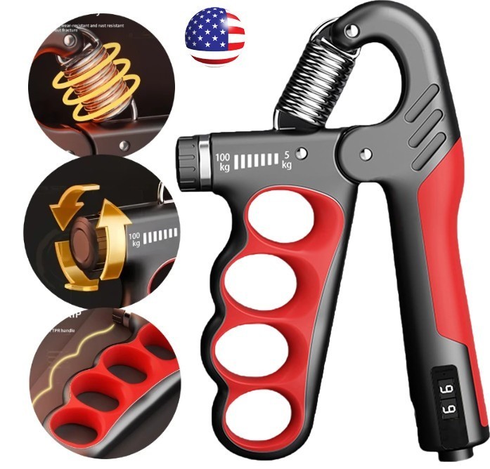 Adjustable Grip Strength Trainer 5-100kg | Hand Exerciser for Men & Women~
