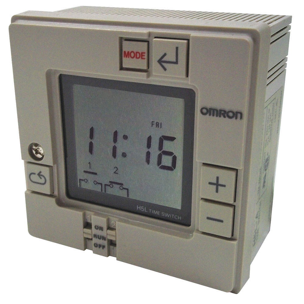 OMRON H5L-A Electronic Timer, Plastic, 7 day 14H247