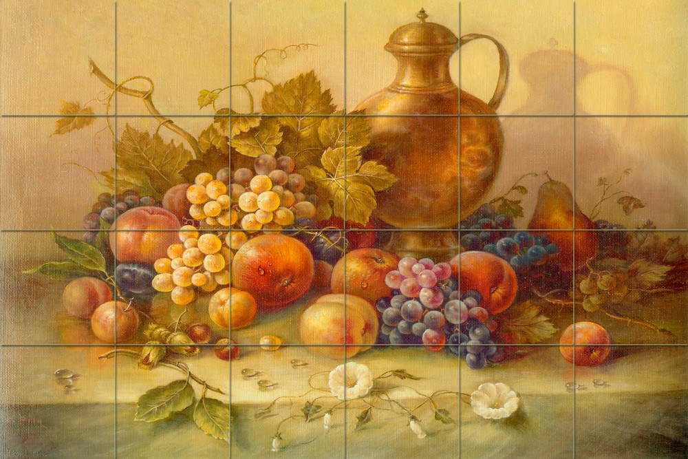 Art Fruit Mural Ceramic Decor Backsplash Tile #337
