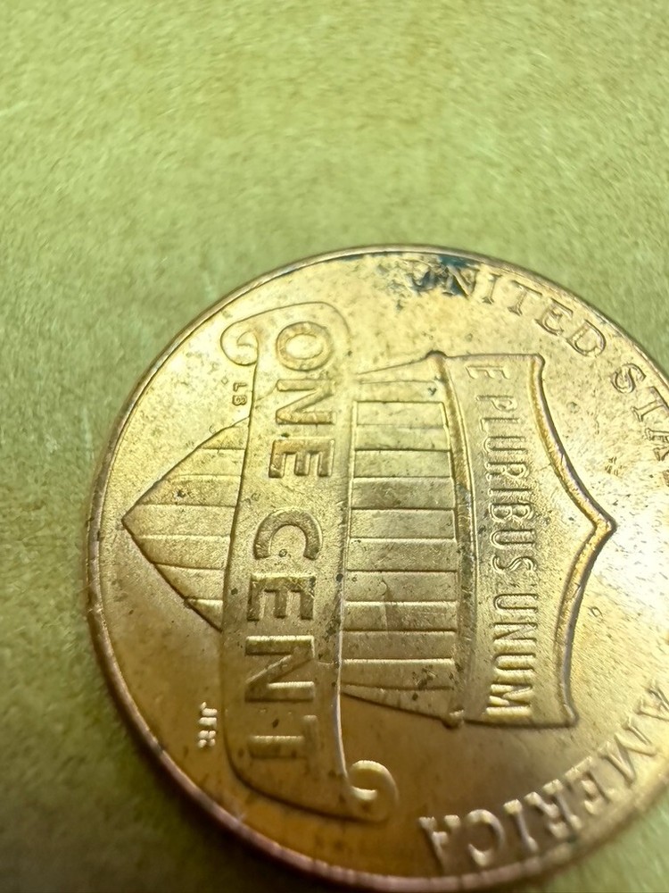 2023-P Lincoln Shield Cent - Die Clash on Reverse