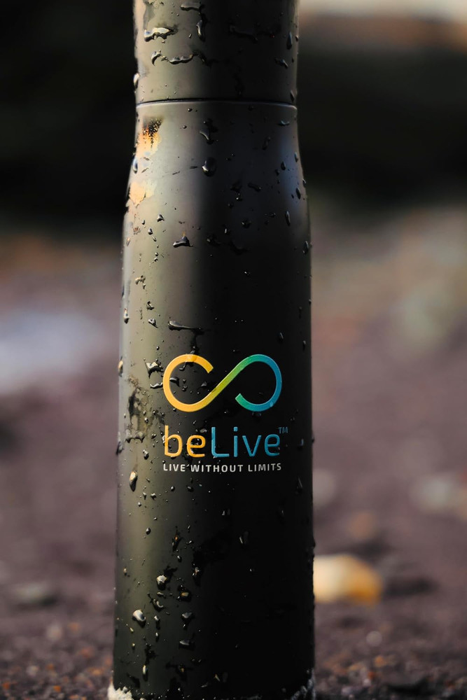 Smart Water Bottle, Black, Digital Hydration Tracking, Live without Limits Colle