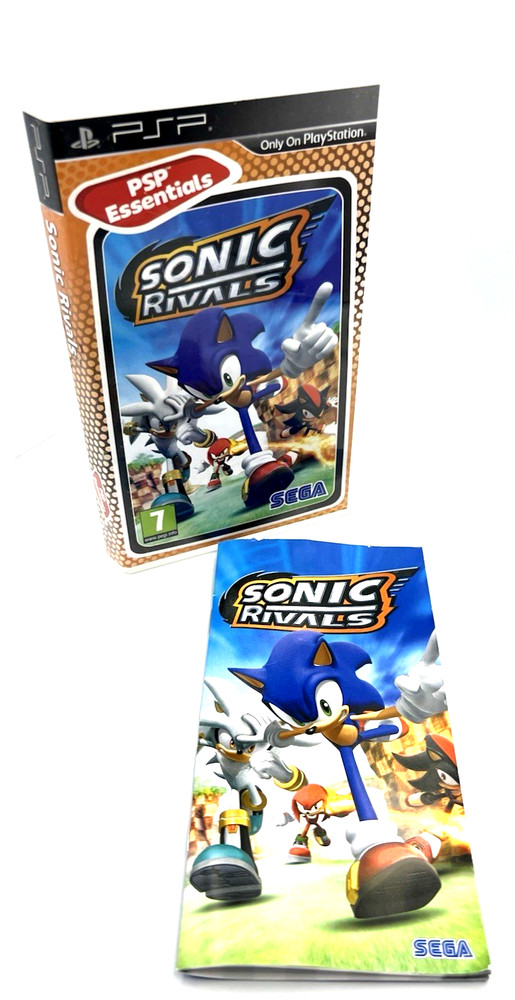 Sony PlayStation Portable PSP Essentials Sonic Rivals EMPTY Case w/ Manual