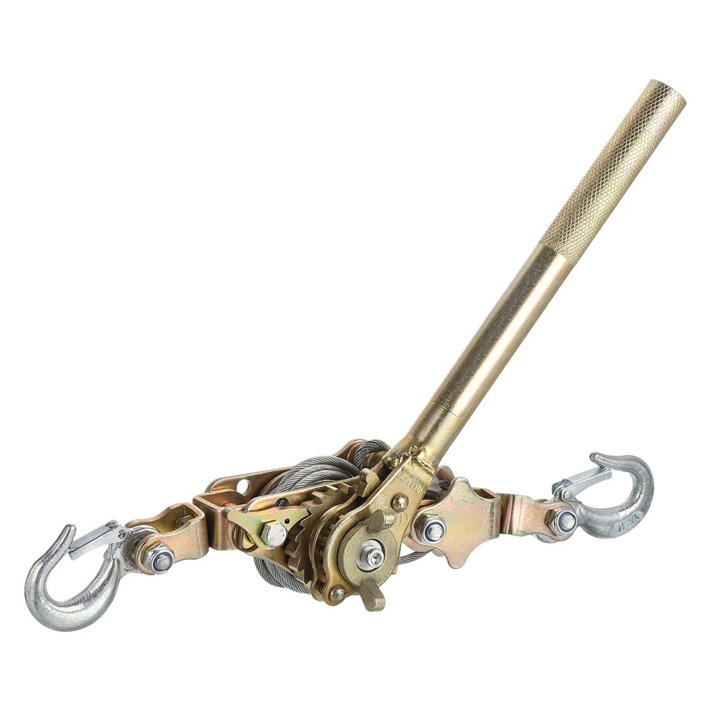 Come Along Winch,1 Ton Winch,Hand Cable Puller with 2 Hooks 1 Pcs